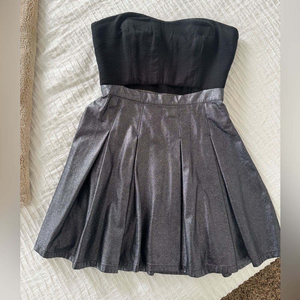 BCBG metallic mini dress
